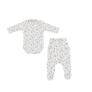 NEW BEBE ORGANIC girl's morgan onesie and legging set in twilight print